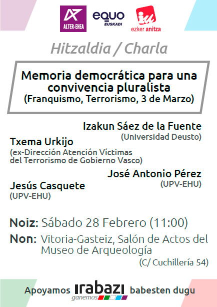 <!--:es-->Charla<!--:--><!--:EU-->Hitzaldia<!--:--> @ BIBAT, Vitoria-Gasteiz